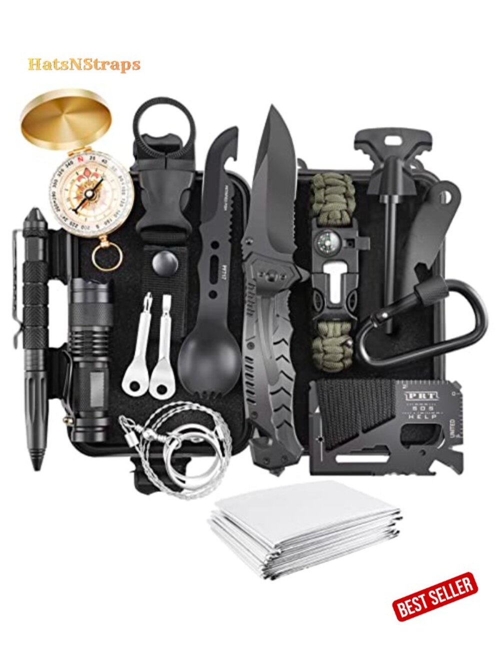 17 in 1 Emergency Survival Kit - Camping Hiking Hunting Outdoor Gear